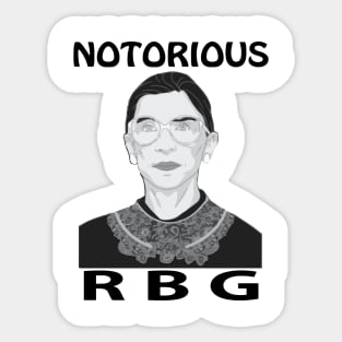 Funny Ruth Bader Ginsberg - Vintage Notorious RBG Sticker